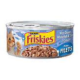 Friskies Wet Cat Food Prime Filets w/Ocean Whitefish & Tuna In Sauce Full-Size Picture